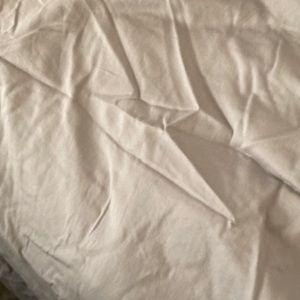 Pottery Barn duvet. Size: queen light gray.